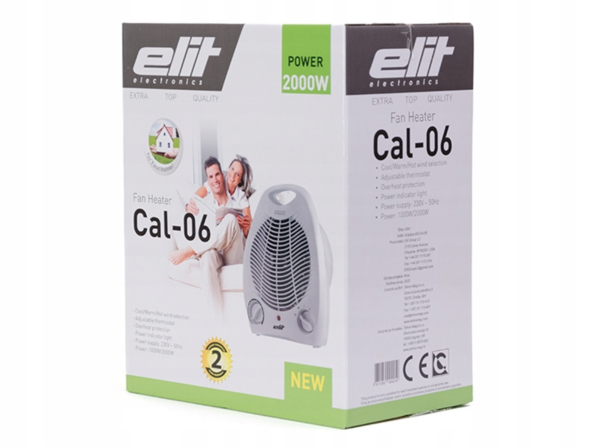 Тепловентилятор Elit CAL-06 2000 Вт