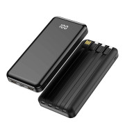 УМБ Forever power bank TB-411 ALLin1 10000 mAh with cables USB-C + Lightning + microUSB black ( GSM103789 ) - 3