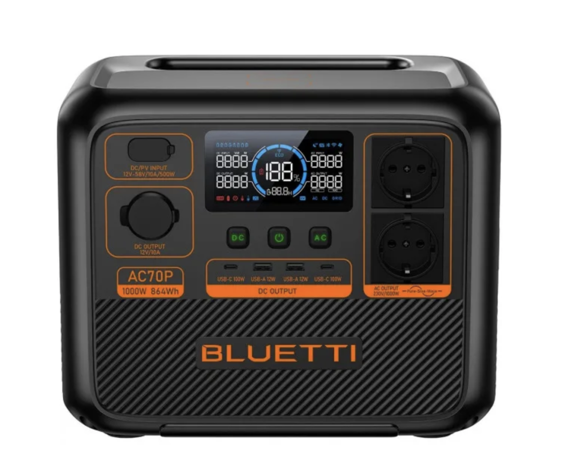 Зарядна станція Bluetti AC70P 864Wh 1000W