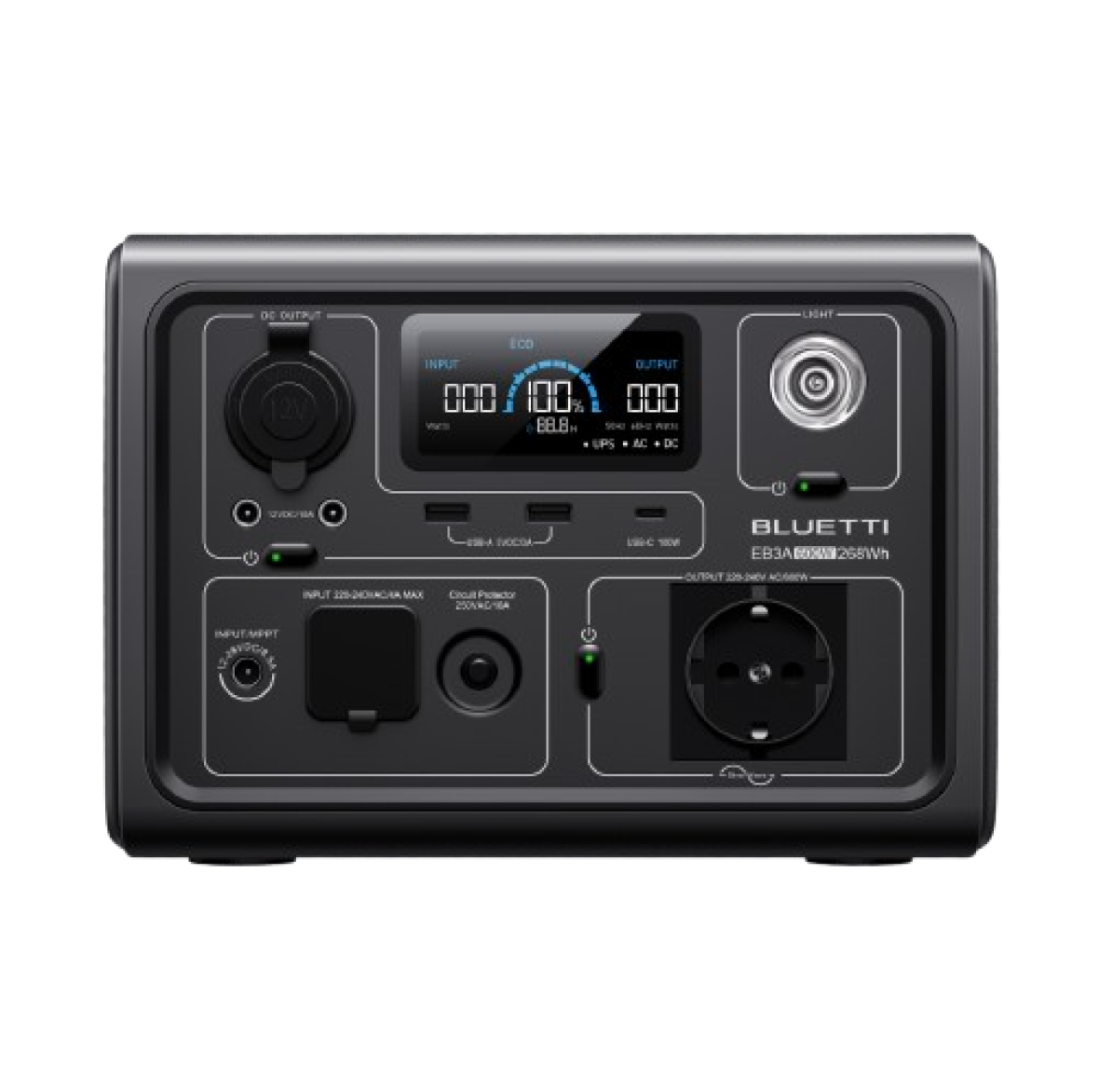 Зарядна станція Bluetti EB3A 268Wh 600W