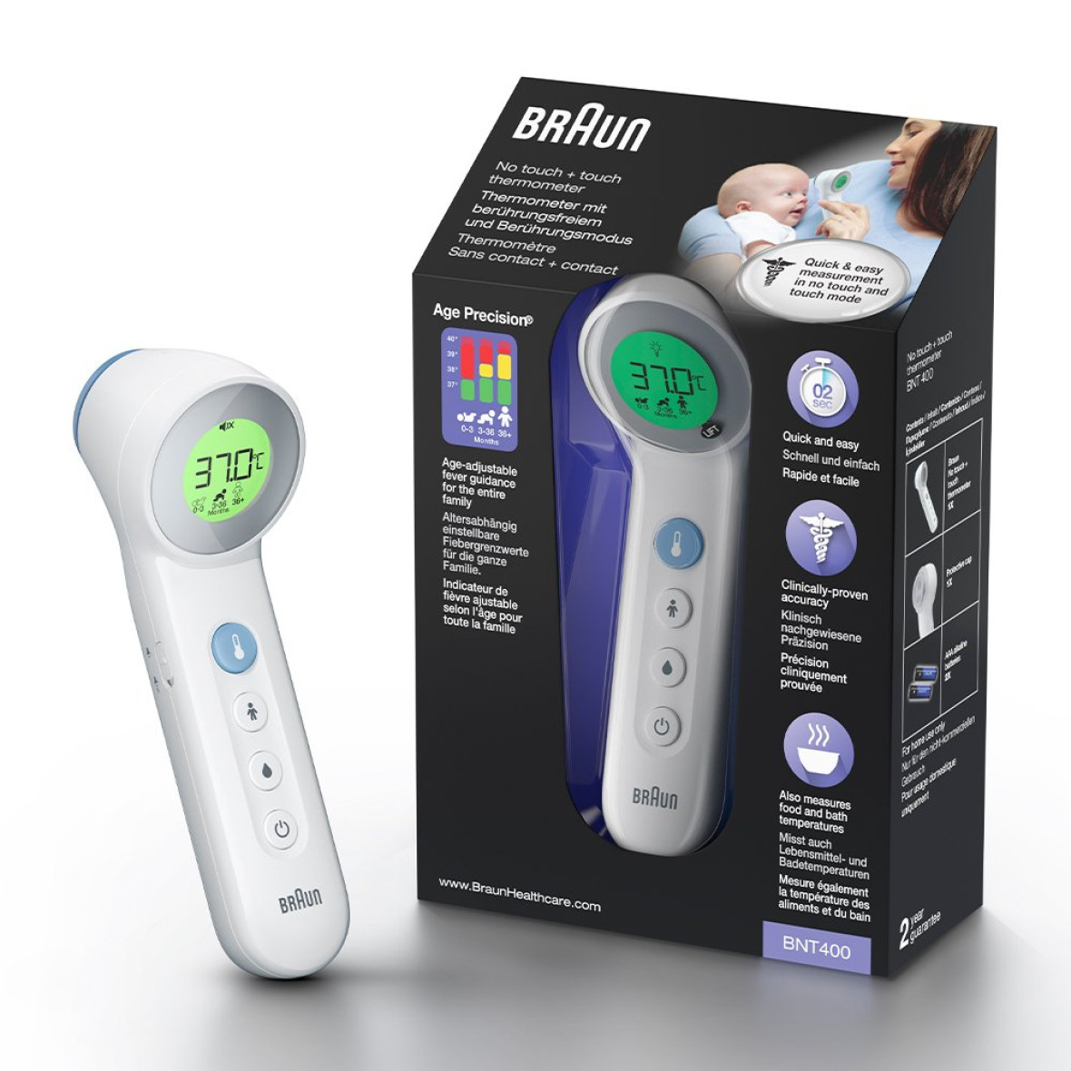 Бесконтактный термометр Braun BNT400