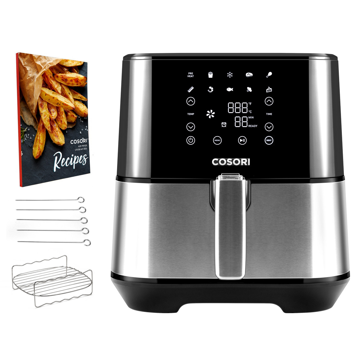 Мультипіч Cosori Stainless steel with dehydrate 5.5-Litre CP258-AF-DEU