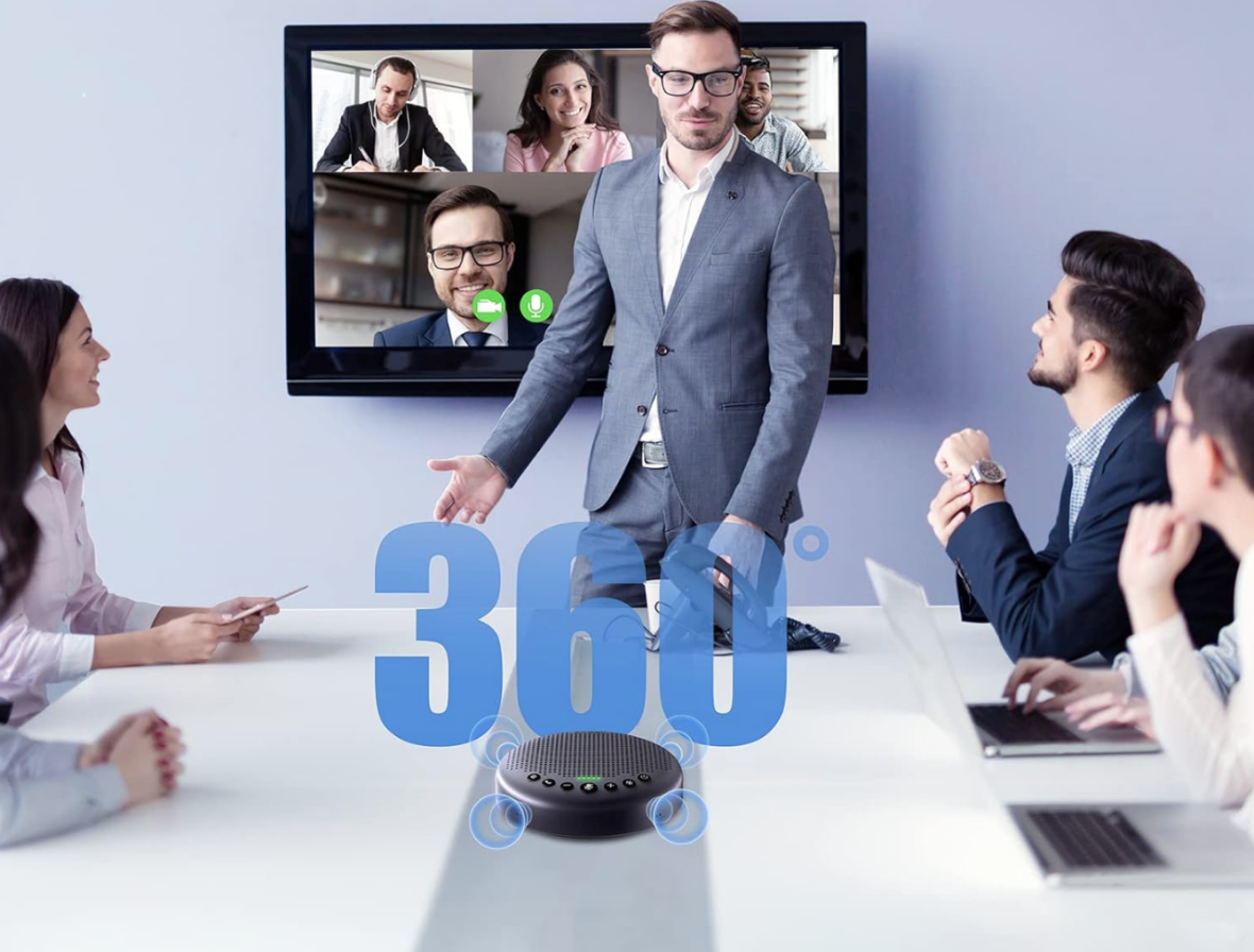 Восемь всенаправленных микрофонов на 360°