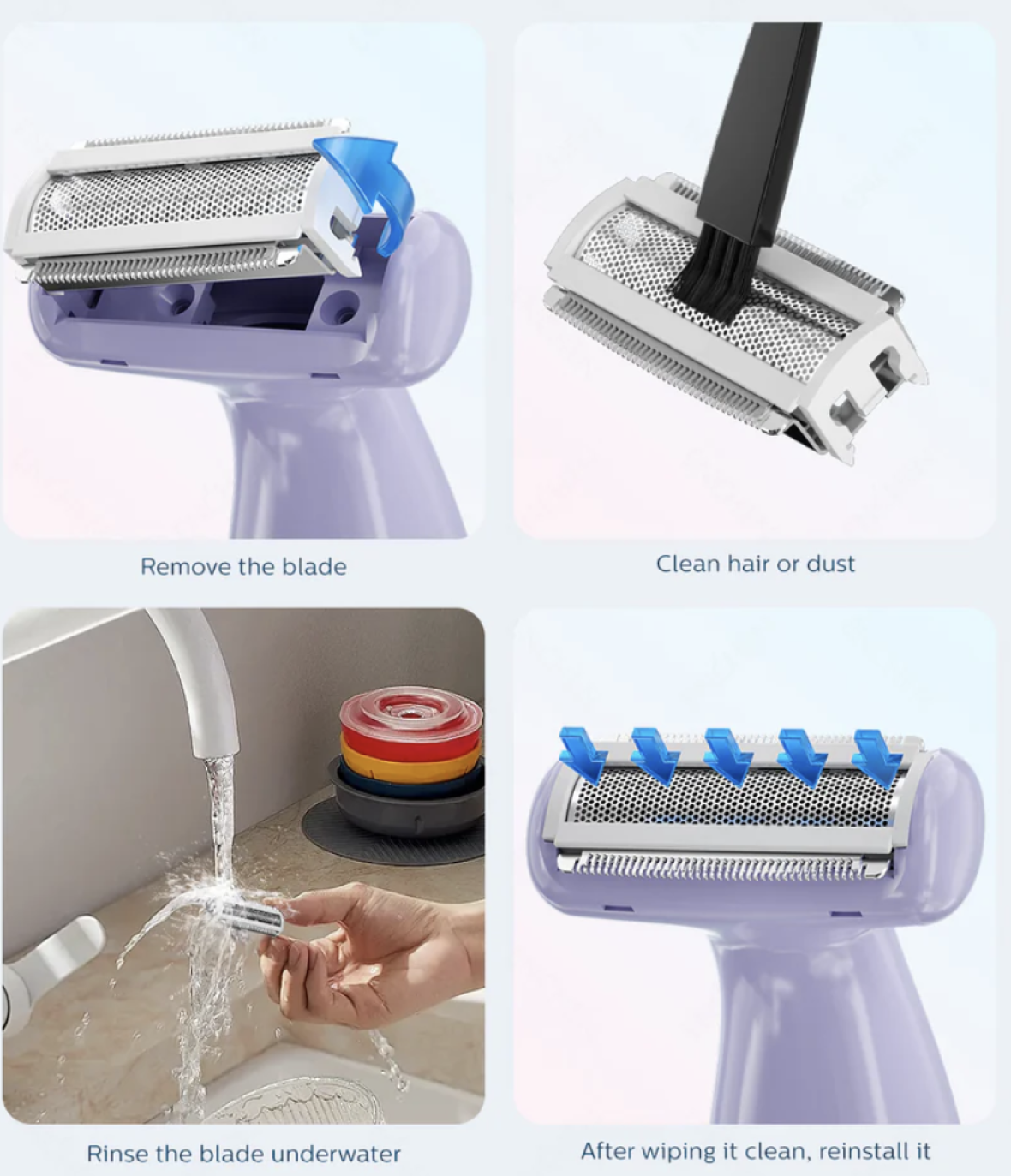 Безопасное бритье с водой