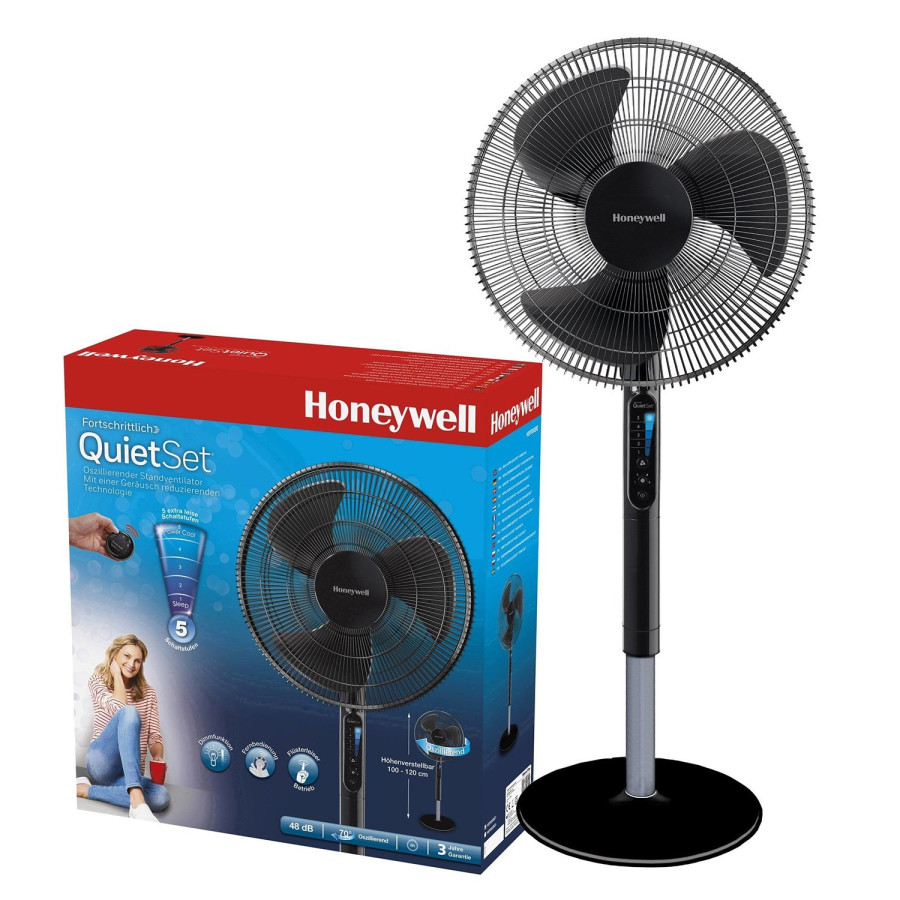 Вентилятор підлоговий Honeywell Quiet Set HSF600BE - 1