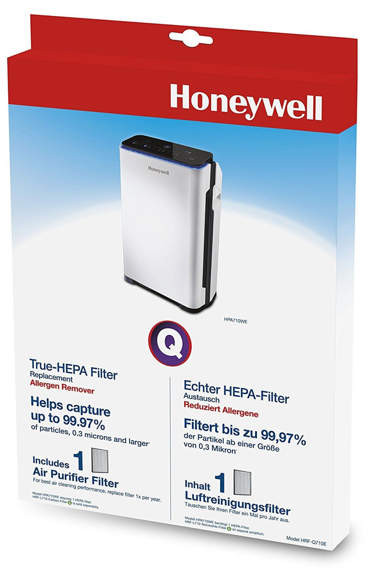 Оригинальный HEPA-фильтр для очистителя Honeywell HPA710 (HRF-Q710E)