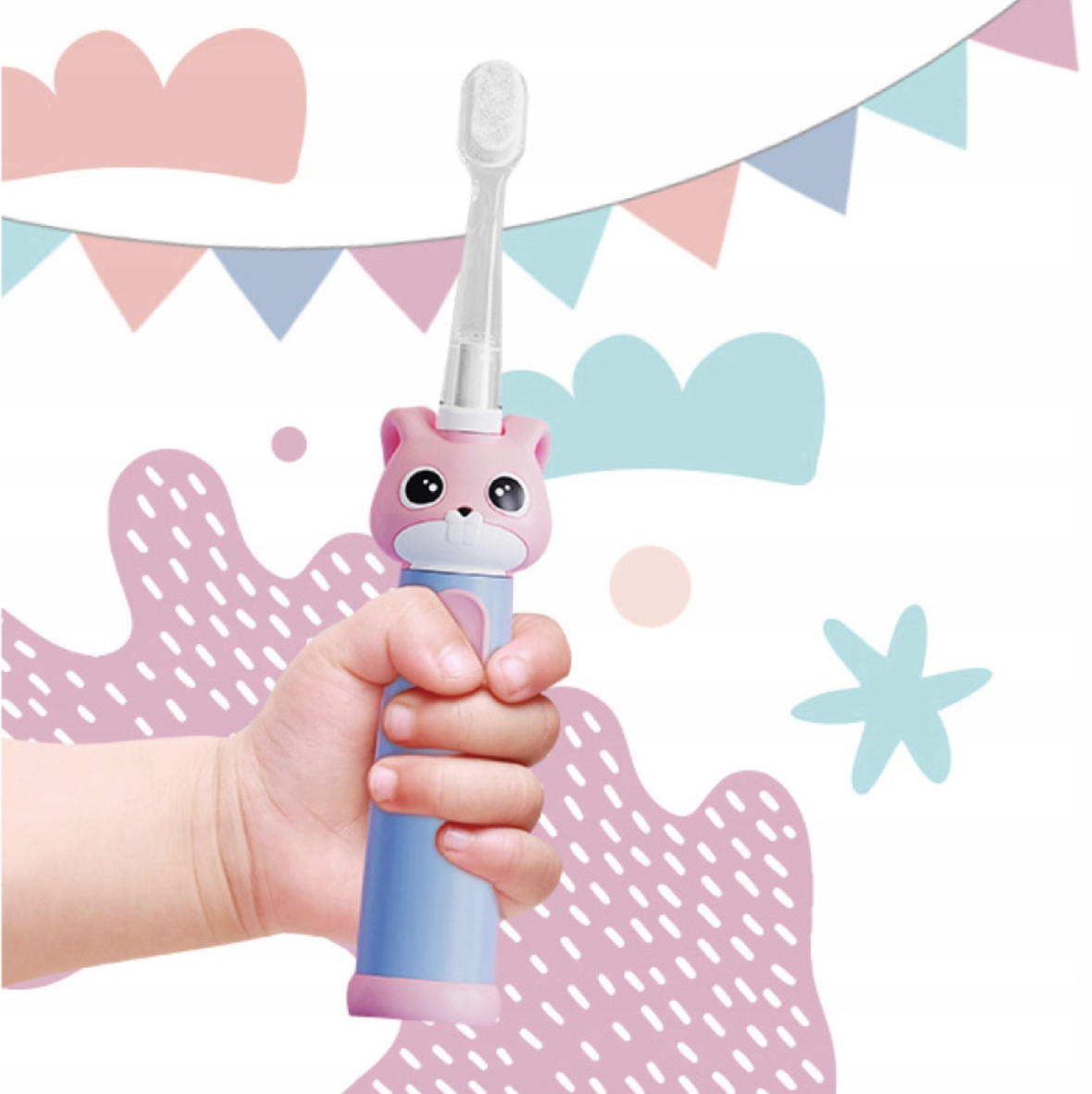 Електрична зубна щітка Vitammy Bunny Light Pink (від 0-3 років)