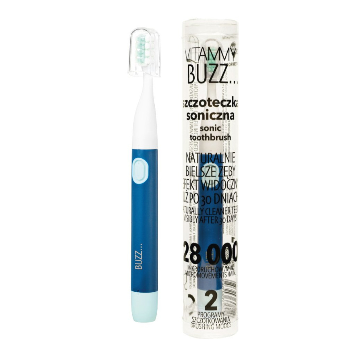 Электрическая зубная щетка Vitammy Buzz Mint-Blue