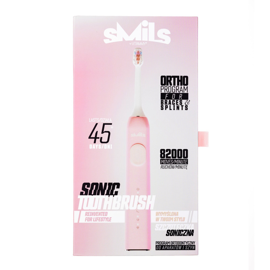 Электрическая зубная щетка Vitammy SMILS Powder Pink - 3