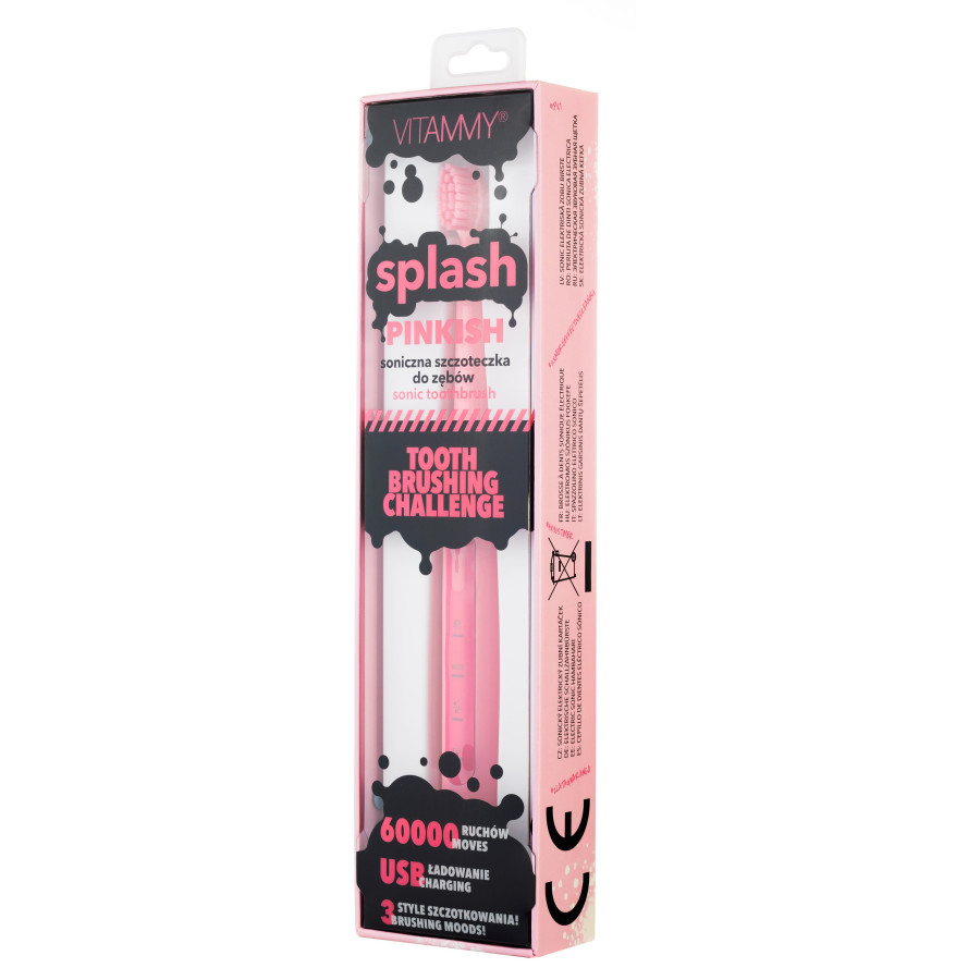  Електрична зубна щітка Vitammy Splash Pinkish (від 8 років) - 4