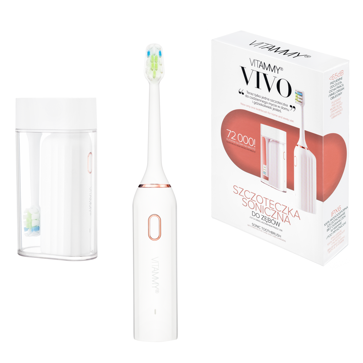 Электрическая зубная щетка Vitammy VIVO White